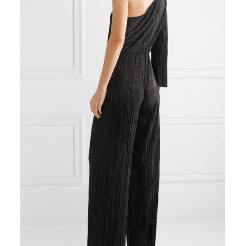 Alice+Olivia Keiko Pleated  One Shoulder Jumpsuit - Picture 5 of 7